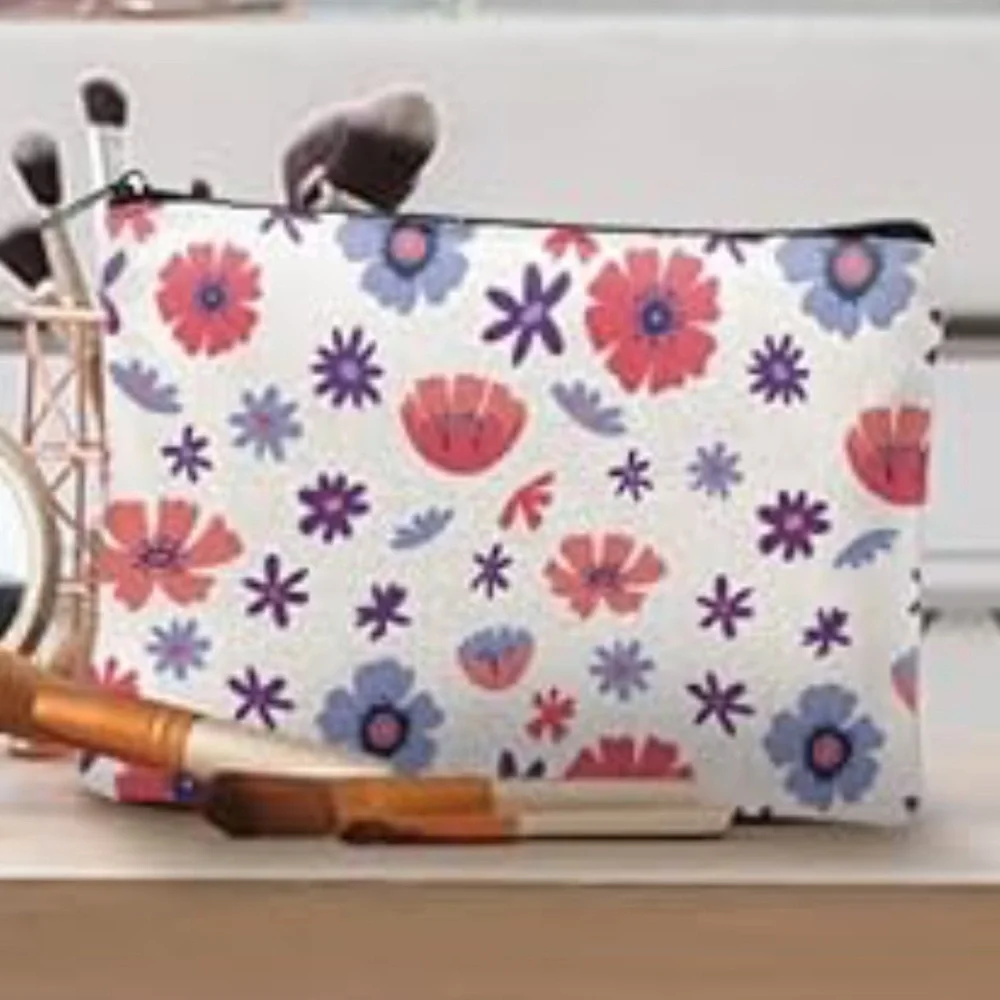 Floral Print Canvas Bag